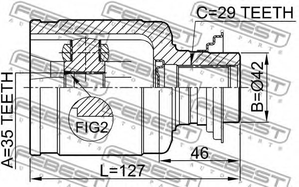 HONDA 44310-STX-305 Joint, drive shaft